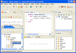 Aptana screenshot